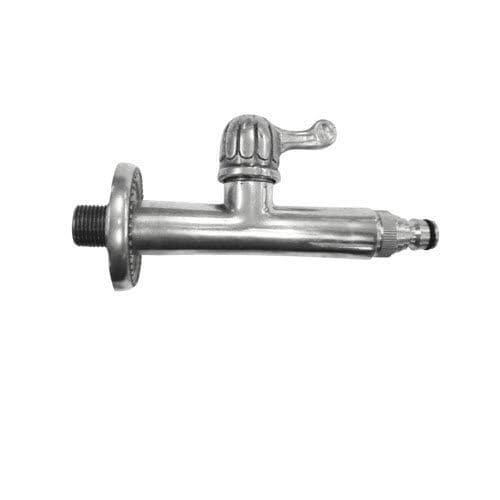 Drinking fountain single tap - SERVICE K - MORELLI S.A.S. - wall-mounted / chrome-plated brass / garden