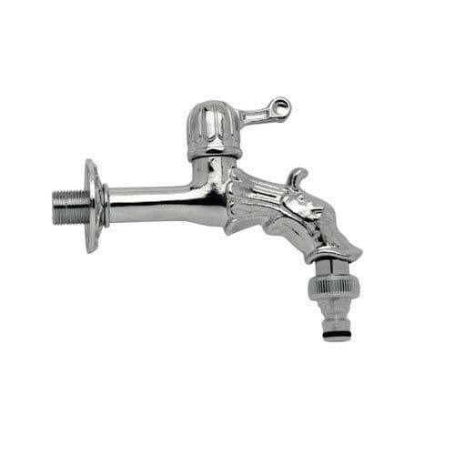 Drinking fountain single tap - SFERETTO K - MORELLI S.A.S. - wall-mounted / chrome-plated brass / garden