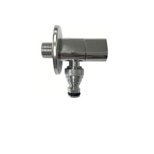 Drinking fountain single tap - URBAN - MORELLI S.A.S. - wall-mounted / chrome-plated brass / garden