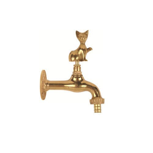 Drinking fountain single tap - GATTO - MORELLI S.A.S. - wall-mounted / brass / outdoor