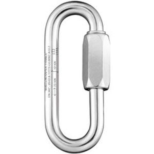 Oval quick link - LARGE OPENING EN - Peguet & Cie - zinc-plated steel / stainless steel