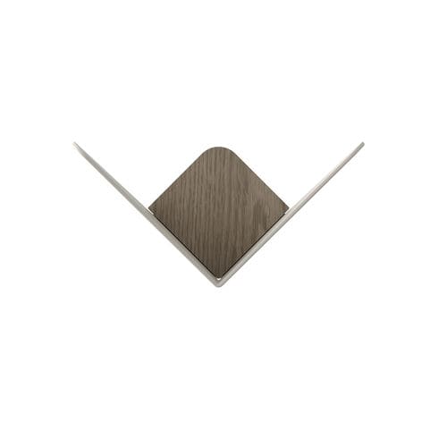 Contemporary coat hook - BUTTERFLIES - Umage - steel / oak / individual