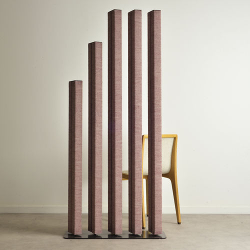 Sound absorbing room divider - CLAUSTRA  - Culture iN - metal / in acoustic fabric / linen