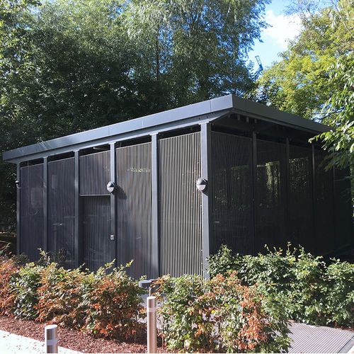 Secure bike shelter - ITALIA-80 - LANG AND FULTON - steel