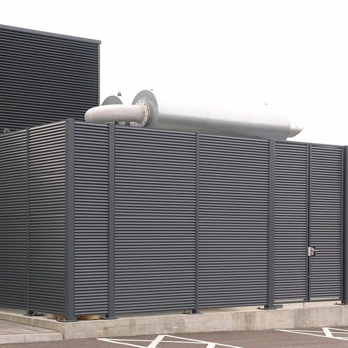 Louvered screening - ITALIA-100 - LANG AND FULTON - galvanised steel / painted steel