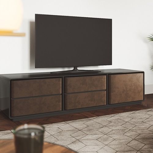 Contemporary TV stand - BRANDEN - Praddy Unipessoal lda - with DVD player shelf / painted steel / home