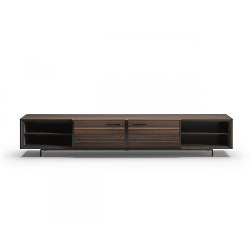 Contemporary TV stand - ARC - Praddy Unipessoal lda - swivel / with DVD player shelf / wood veneer