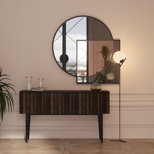 Wall-mounted mirror - BONDI - Praddy Unipessoal lda - contemporary / geometric / aluminum