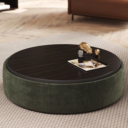 Contemporary coffee table - DORIA - Praddy Unipessoal lda - leather / wood veneer / lacquered wood