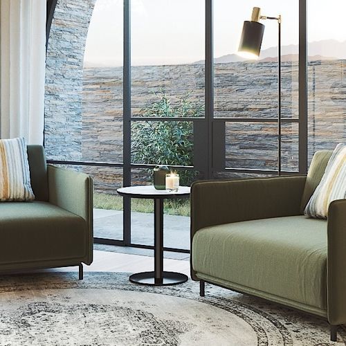 Contemporary side table - TUXEDO II - Praddy Unipessoal lda - copper / stainless steel / lacquered wood