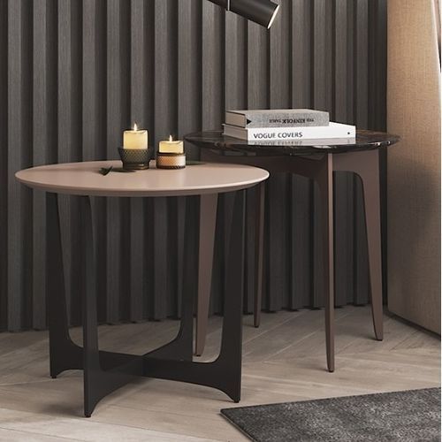 Design side table - MEDUSA I - Praddy Unipessoal lda - metal / wooden / marble