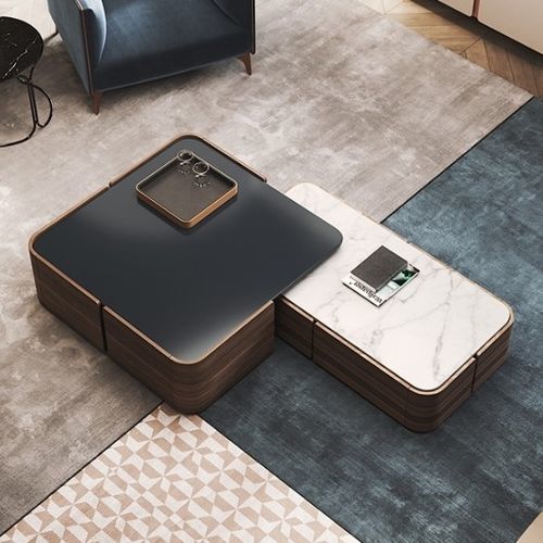 Design coffee table - ARIZONA II - Praddy Unipessoal lda - wooden / wooden base / rectangular