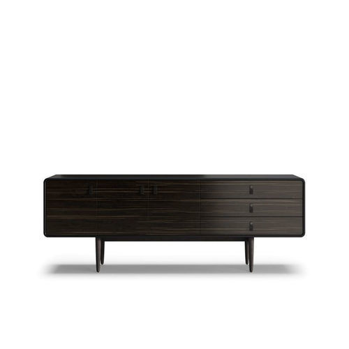 Contemporary sideboard - SOPRANO - Praddy Unipessoal lda - leather / wooden / walnut