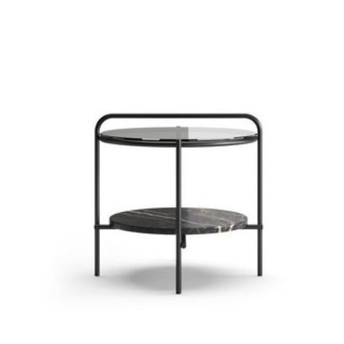 Contemporary side table - CELLO IV - Praddy Unipessoal lda - metal / round / curved