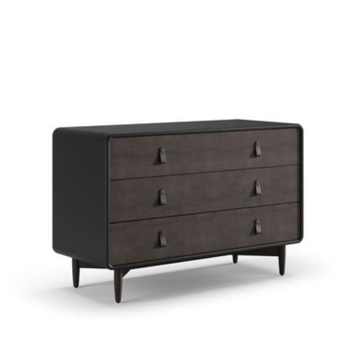 Contemporary chest of drawers - SOPRANO - Praddy Unipessoal lda - leather / wooden / 3-drawer