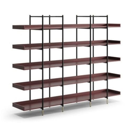 Free-standing bookcase - BATON - Praddy Unipessoal lda - contemporary / stainless steel / wooden