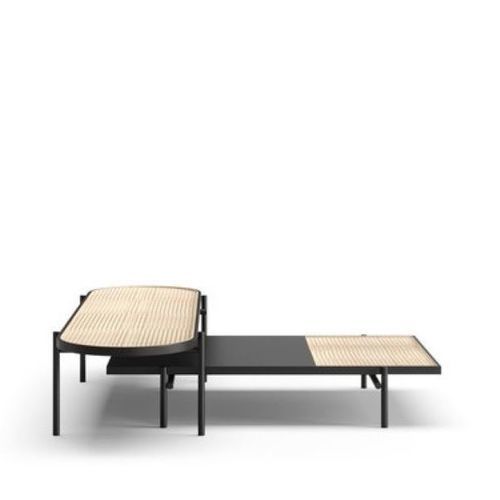 Contemporary coffee table - CELLO III - Praddy Unipessoal lda - rattan / oval / home