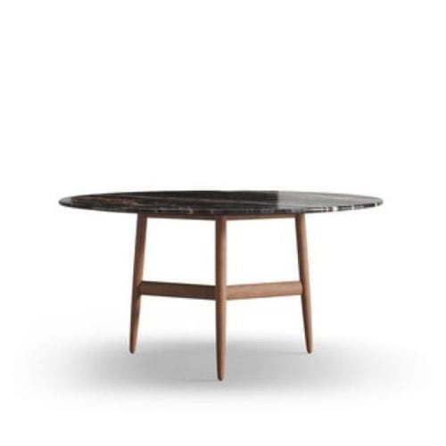 Contemporary dining table - SOPRANO II - Praddy Unipessoal lda - wooden / walnut / marble