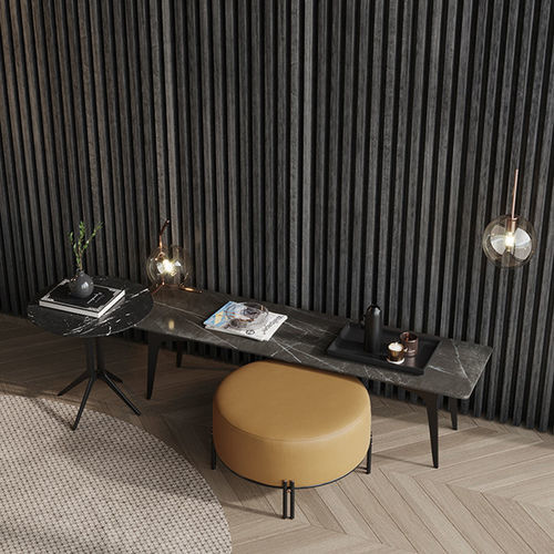 Contemporary pouf - BAMBOO - Praddy Unipessoal lda - leather / round / upholstered