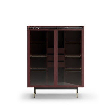 Contemporary bar cabinet - BATON - Praddy Unipessoal lda - wooden / black / brown