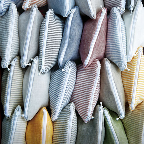 Upholstery fabric - LISBOA SANTANDER : SANTANDER - WIND - for curtain / striped / linen
