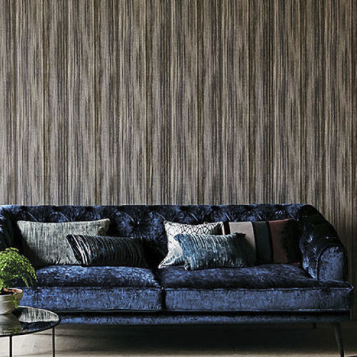 Upholstery fabric - MUSA : PETROL BLUE - BLACK EDITION - plain / polyester / cotton