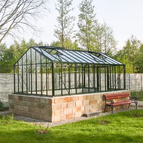 Gardening greenhouse VICTORIA GARDENIS, JCS evenspan / glass