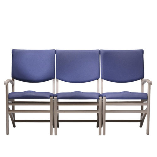 Contemporary upholstered bench - MIKADO M62 MM - SUNSET CREATION - wooden / for healthcare facility / with backrest