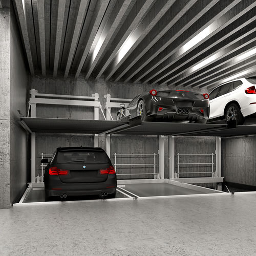 Multi-directional parking platform - LIFT&amp;SLIDE - Modulo parking - hydraulic / electric