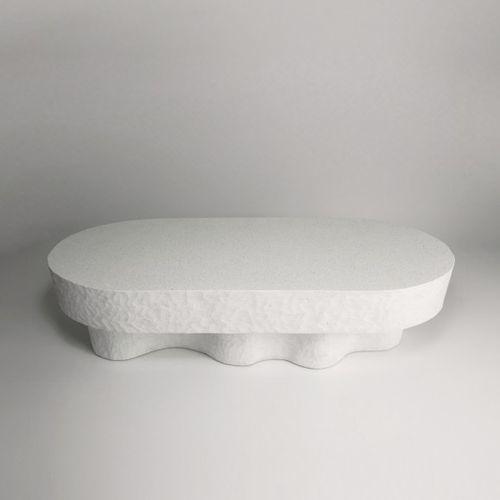 Contemporary bench - MEDUSA - ALENTES - engineered stone / without backrest / without armrests
