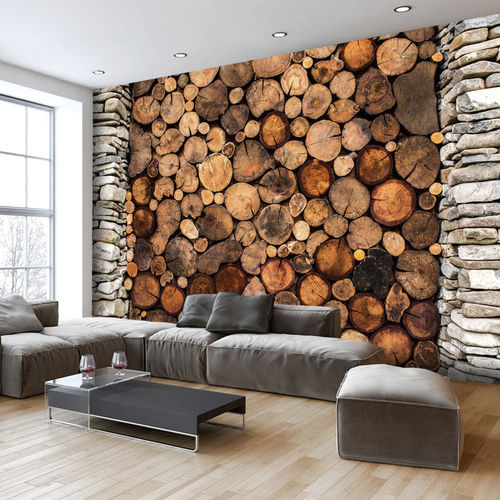Contemporary wallpaper - GATE - WALL DESIGNERS - patterned / wood look / non-woven