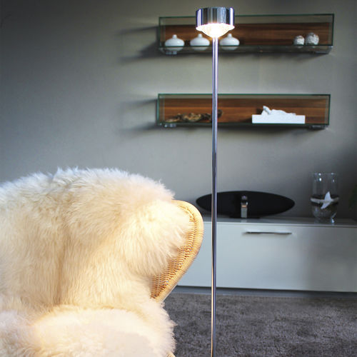 Floor-standing lamp - PUK EYE FLOOR - Top Light GmbH & Co. KG. - metal / glass / contemporary