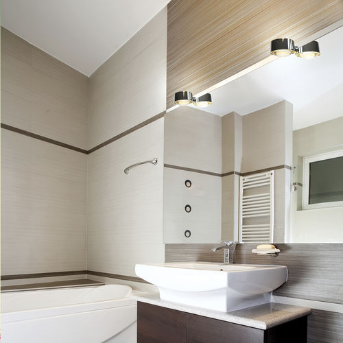 Wall-mounted bathroom mirror - PUK FIX - Top Light GmbH & Co. KG. - contemporary / round / LED-illuminated