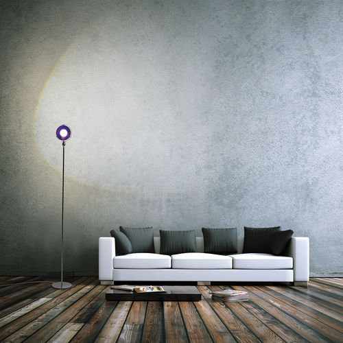 Floor-standing lamp - PUK MAXX MIKE - Top Light GmbH & Co. KG. - metal / glass / contemporary