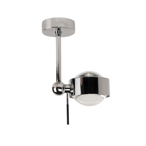 Contemporary ceiling light - PUK SIDE SINGLE - Top Light GmbH & Co. KG. - round / borosilicate glass / metal