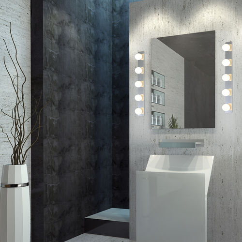 Contemporary wall light - BULBSTRIP - Top Light GmbH & Co. KG. - for sauna / metal / opalescent glass