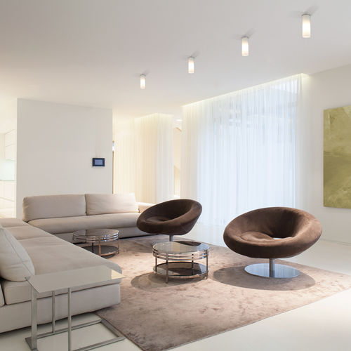 Contemporary ceiling light - DELA - Top Light GmbH & Co. KG. - round / glass / metal