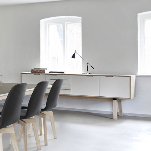 Contemporary sideboard - X-TRA  - PBJ Design House - oak / walnut / solid wood