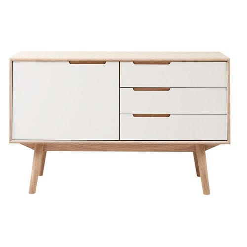 Contemporary sideboard - CURVE - PBJ Design House - oak / walnut / white