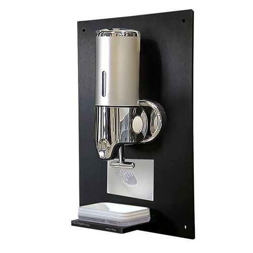 Wall-mounted hand sanitizer dispenser - Del Barba Lavorazioni Metalli Srl - soap dispenser / aluminum / for sanitary facilities