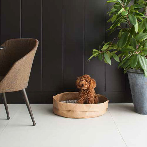 Cellulose fiber dog basket - TOMMY - Limac Design® - with removable cushion / machine washable