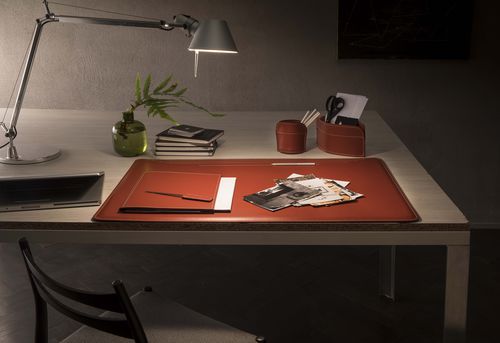 Leather desk set - EBE - Limac Design®