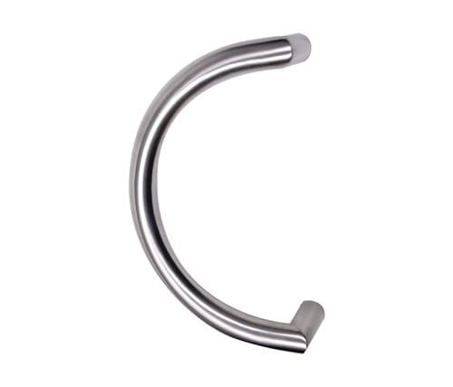 Glass door pull handle - P63 - Access Hardware - stainless steel / contemporary / satin finish
