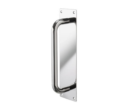 Door pull handle - P121094P - Access Hardware - stainless steel / contemporary / with backplate