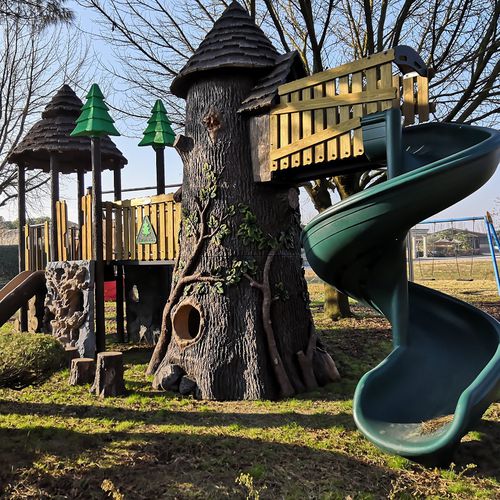 Playground structure - FANTACASTELLO THE MAGIC FOREST - GOLDEN GAMES SRL - plastic / modular