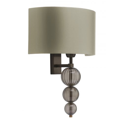 Contemporary wall light - ALETTE - Heathfield and Comapny - indoor / brass / glass