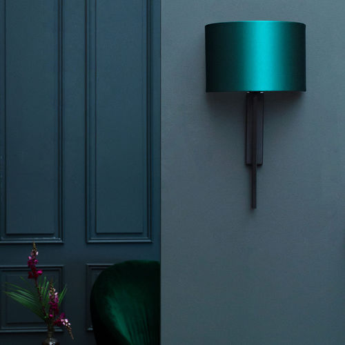 Contemporary wall light - YVES  - Heathfield and Comapny - indoor / satin / curved