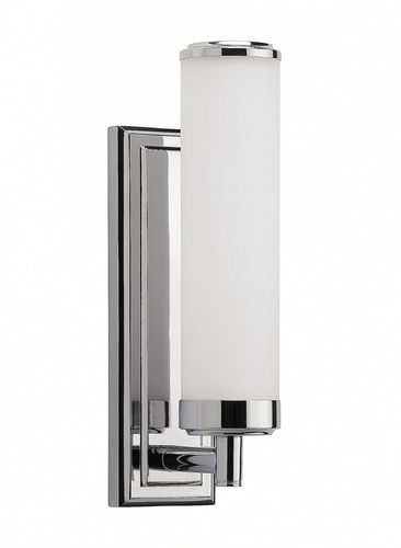 Contemporary wall light - HENRI - Heathfield and Comapny - metal / opalescent glass / cylindrical