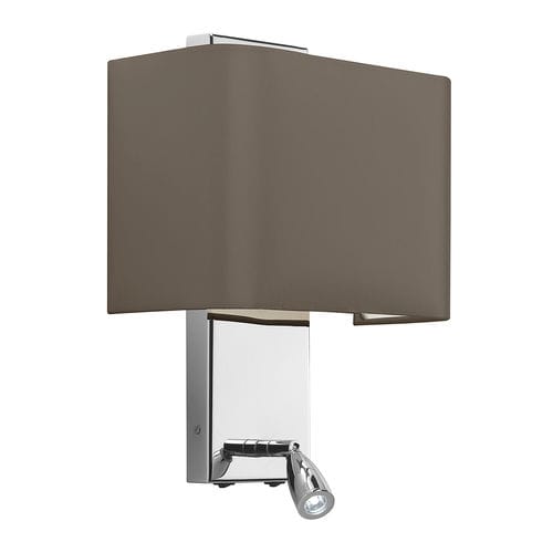 Contemporary wall light - ARMSTRONG - Heathfield and Comapny - indoor / nickel / satin
