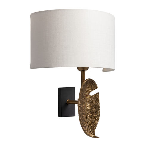 Contemporary wall light - LEAF - Heathfield and Comapny - indoor / brass / bronze